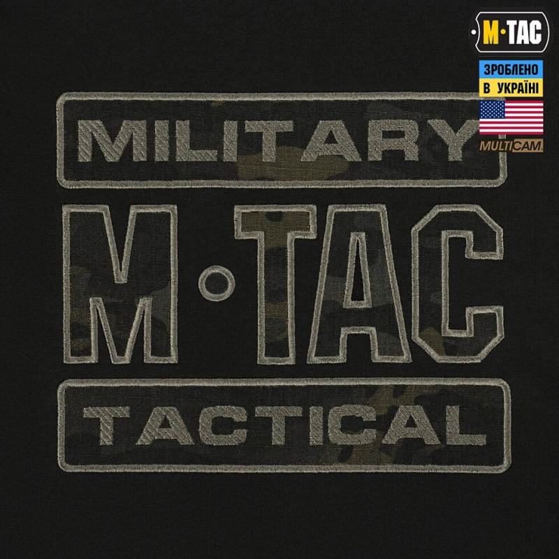 Кофта M-Tac Hoodie Combat Black Multicam S