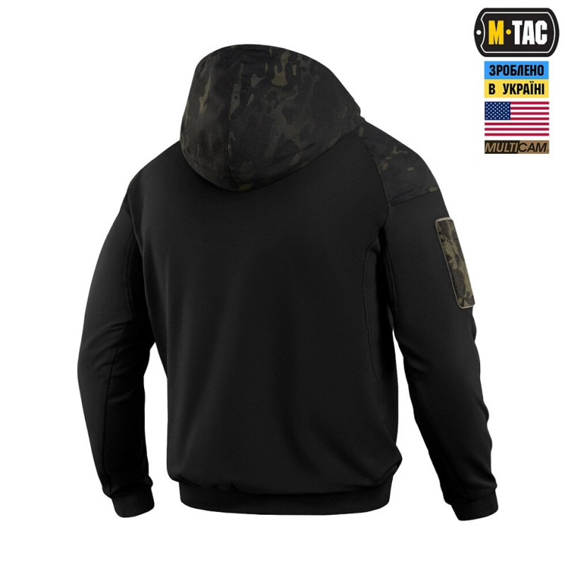 Кофта M-Tac Hoodie Combat Black Multicam L