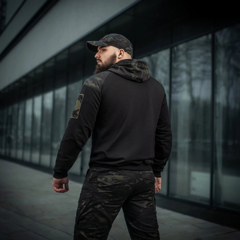 Кофта M-Tac Hoodie Combat Black Multicam XXL