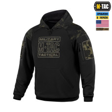 Кофта M-Tac Hoodie Combat Black Multicam XXL