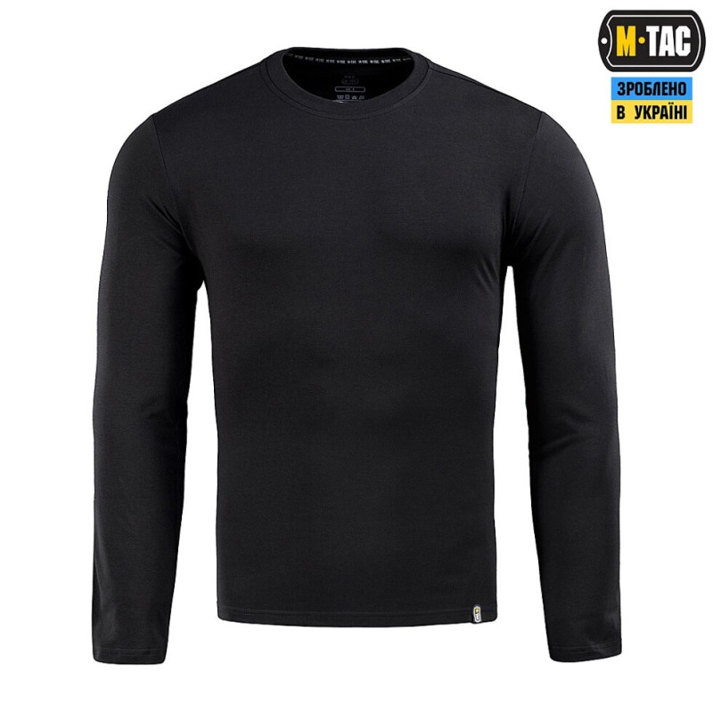 ФУТБОЛКА M-TAC ДОВГИЙ РУКАВ 93/7 Black XXL