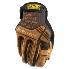 Рукавички шкіряні Mechanix Wear M-Pact Black Coyote Brown XL