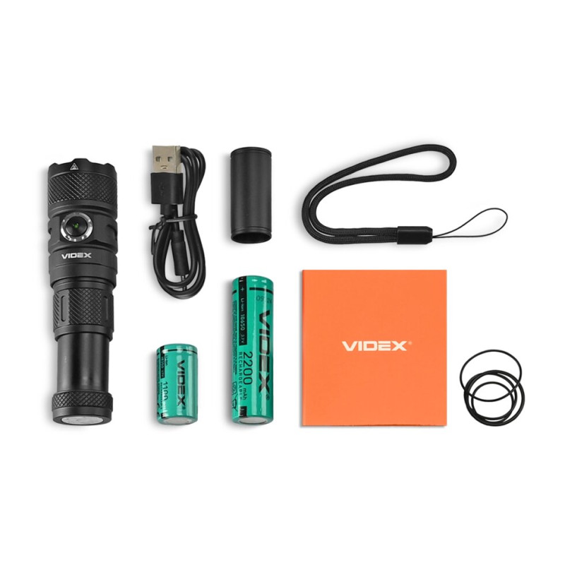 Портативний світлодіодний ліхтарик VIDEX VLF-A298 1500Lm 5000K