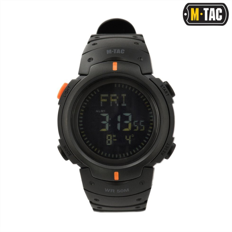 Годинник M-Tac тактичний з компасом Black