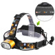 Ліхтар налобний Police 2128-2T6,2х18650, ЗУ micro USB, signal light, інд. заряду, BOX