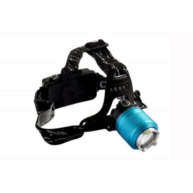 Ліхтар налобний Police2199-T6,2х18650, ЗУ 12V / 220V, zoom, шипи, BOX