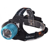 Ліхтар налобний Police2199-T6,2х18650, ЗУ 12V / 220V, zoom, шипи, BOX