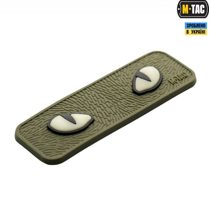 НАШИВКА CAT EYES 3D ПВХ OLIVE