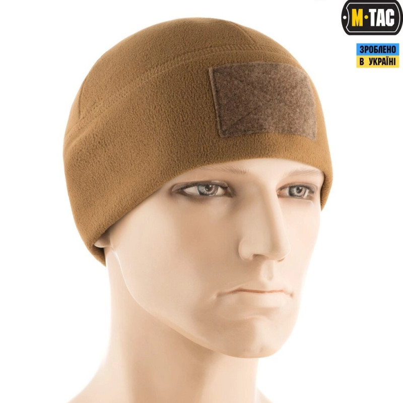 ШАПКА WATCH CAP ELITE Фліс (270г / М2) з липучками COYOTE BROWN