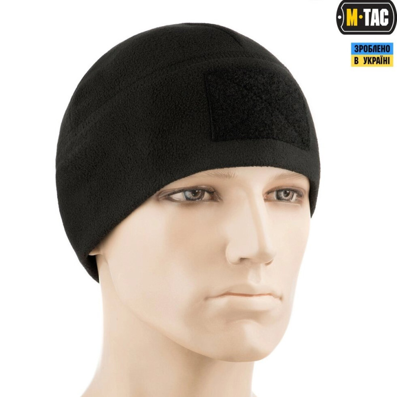 ШАПКА WATCH CAP ELITE Фліс (270г / М2) з липучками BLACK