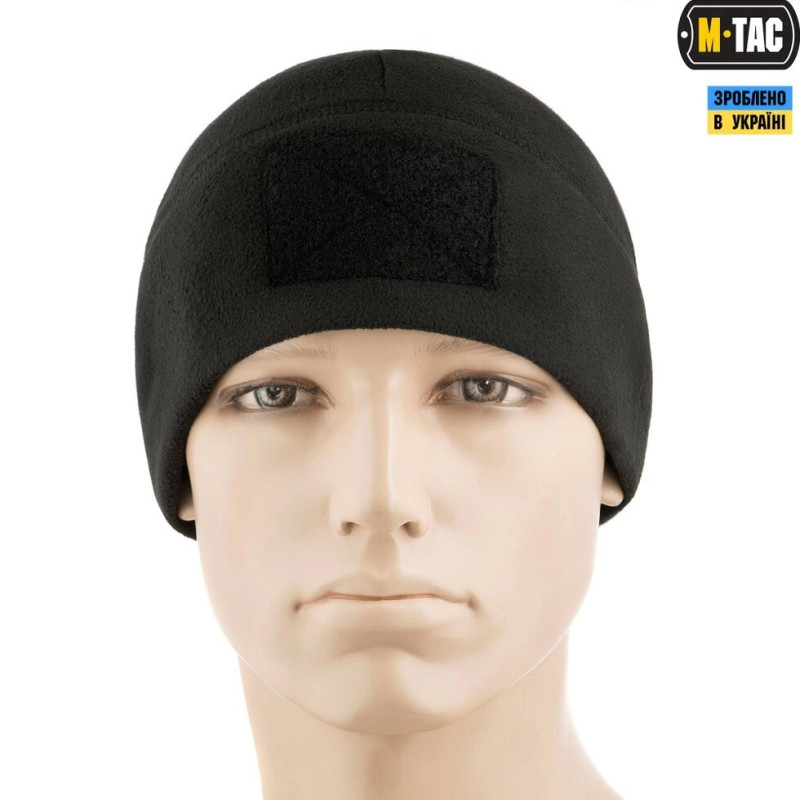 ШАПКА WATCH CAP ELITE Фліс (270г / М2) з липучками BLACK
