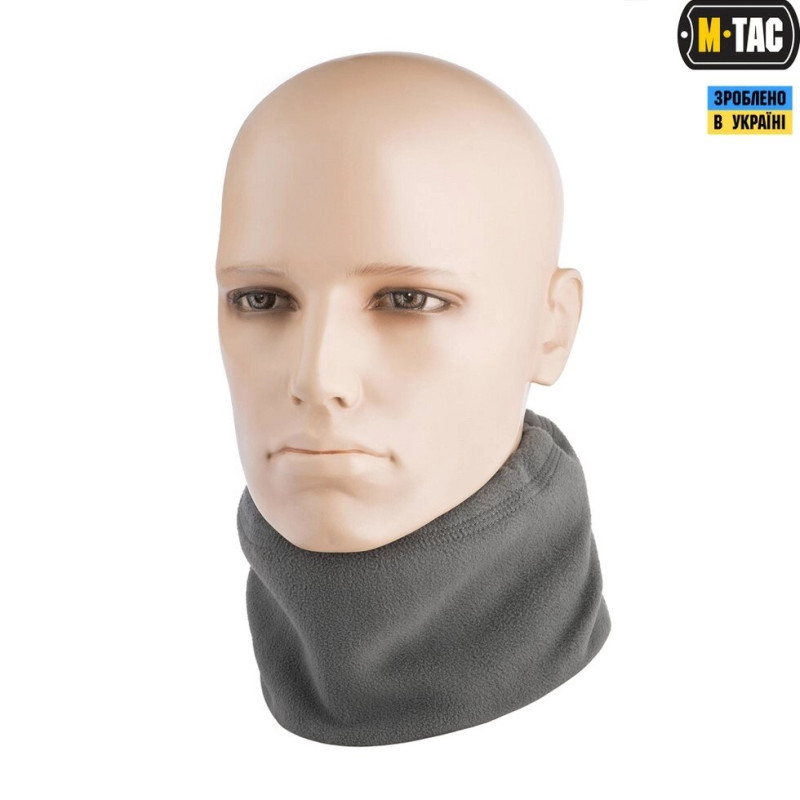 ШАРФ-ТРУБА ELITE КОРОТКИЙ із затягуванням Фліс (260Г / М2) GREY