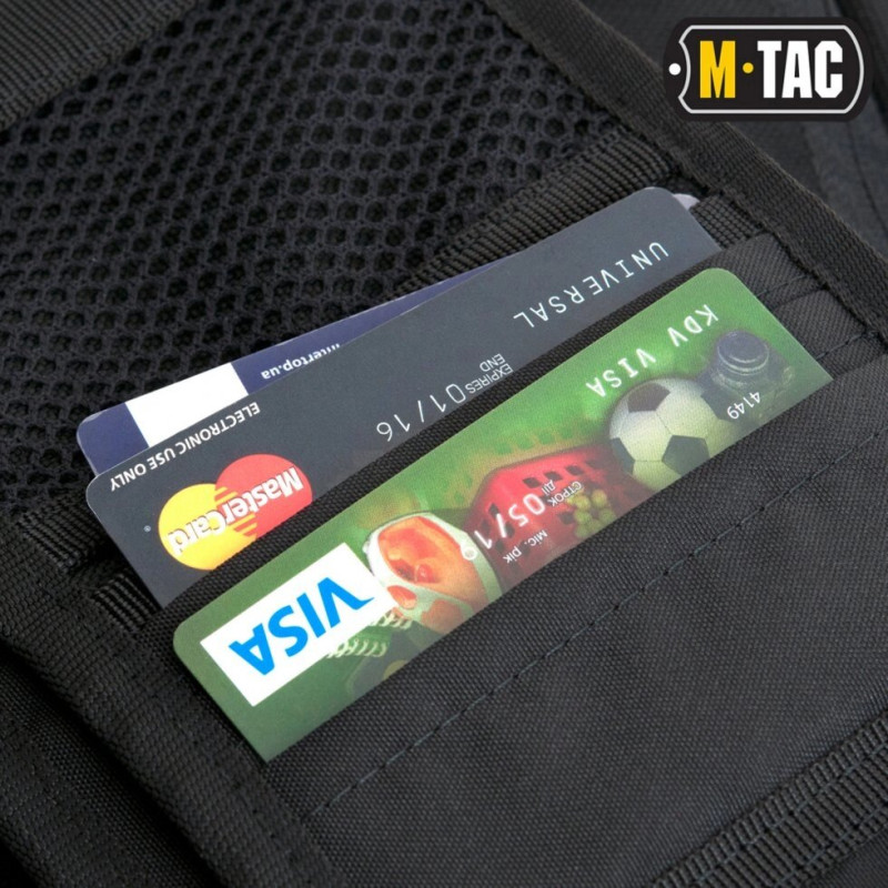 M-TAC ГАМАНЕЦЬ з липучками ELITE BLACK