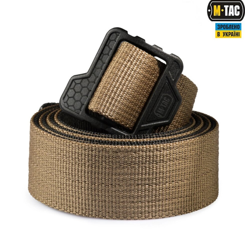 M-TAC РЕМІНЬ DOUBLE DUTY TACTICAL BELT HEX COYOTE / BLACK