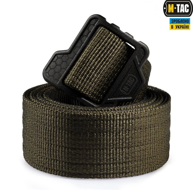 M-TAC РЕМІНЬ DOUBLE DUTY TACTICAL BELT HEX OLIVE / BLACK