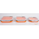 Набір з 3х силіконових контейнерів Tramp (400/700 / 1000ml) orange