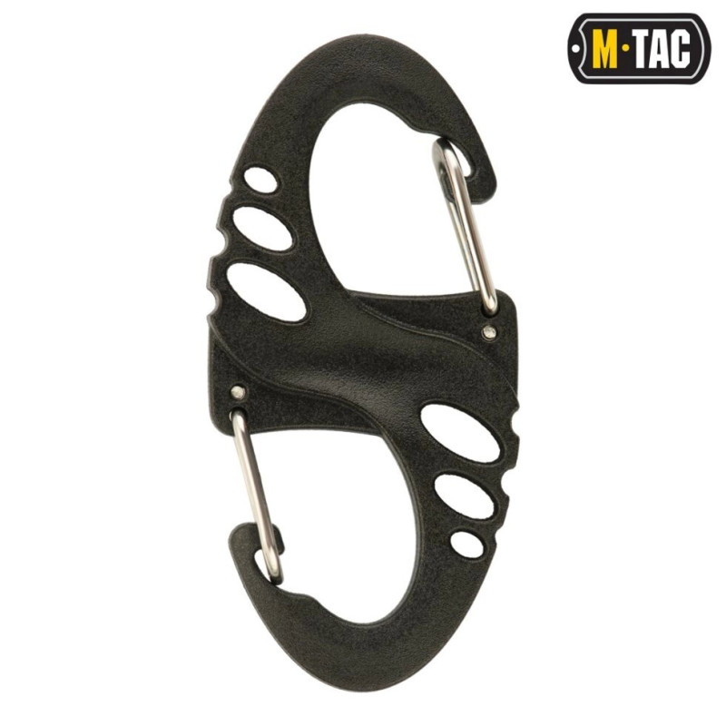 M-TAC КАРАБІН S-HOOK ПЛАСТИКОВИЙ BLACK