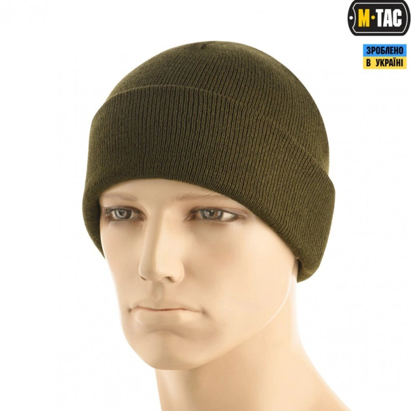M-TAC ШАПКА ТОНКАЯ ВЯЗКА 100% АКРИЛ DARK OLIVE
