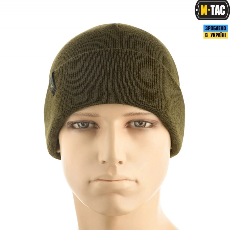 M-TAC ШАПКА ТОНКАЯ ВЯЗКА 100% АКРИЛ DARK OLIVE