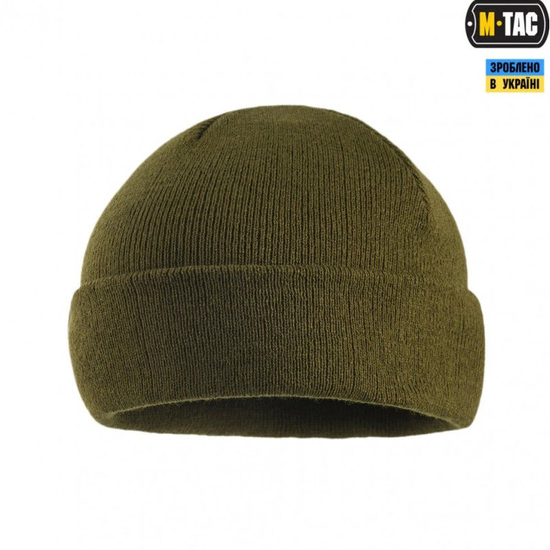 M-TAC ШАПКА ТОНКАЯ ВЯЗКА 100% АКРИЛ DARK OLIVE