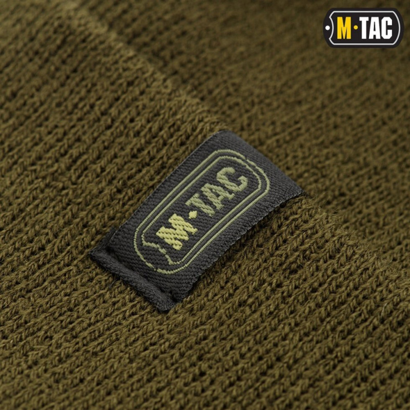 M-TAC ШАПКА ТОНКАЯ ВЯЗКА 100% АКРИЛ DARK OLIVE
