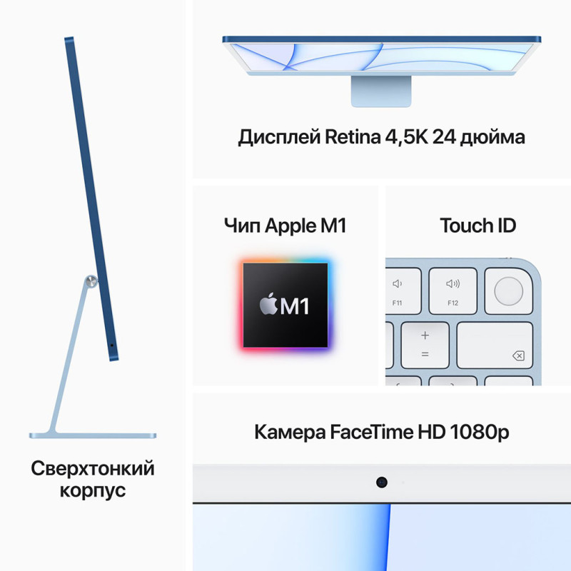 Моноблок Apple iMac 24"Retina 4.5K 256GB 8GPU Pink 2021